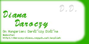 diana daroczy business card